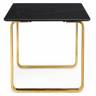 Керамический стол Селена 4 180х90 черный мрамор / золото
