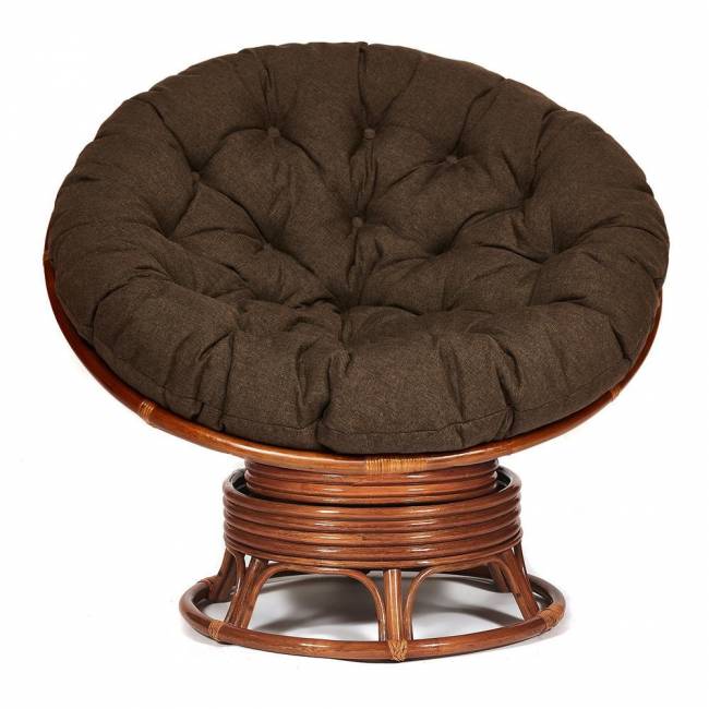 Кресло-качалка PAPASAN/ПАПАСАН w 23/01 B /с подушкой/ 115х78х104 см, Pecan (орех), ткань Коричневый, 3М7-147 Pecan (орех) Кресло-качалка PAPASAN/ПАПАСАН w 23/01 B /с подушкой/ 115х78х104 см, Pecan (орех), ткань Коричневый, 3М7-147 Pecan (орех)