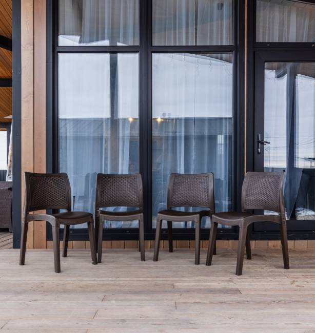 4 стула JULY коричневые