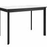 Стол DikLine LK110 Керамика Белый мрамор/подстолье черное/опоры черные
