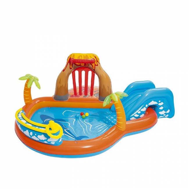 Игровой центр 265х265х104см "Вулкан" с разбрызгивателем, горкой и игрушками, 208л, от 2 лет Игровой центр 265х265х104см "Вулкан" с разбрызгивателем, горкой и игрушками, 208л, от 2 лет