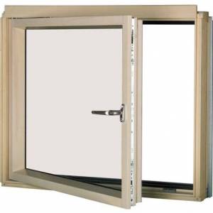 Мансардное окно FAKRO BDL P2 Lux (левое+откидное), однокамерный триплекс, дерево 94х75 Мансардное окно FAKRO BDL P2 Lux (левое+откидное), однокамерный триплекс, дерево 94х75