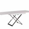 Стол-трансформер Левмар Cross D78/S79 белый/ опоры нерж.сталь Стол-трансформер Левмар Cross D78/S79 белый/ опоры нерж.сталь