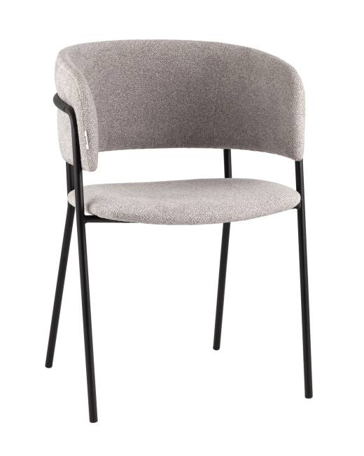 Кресло Нэлли New буклированный велюр серый