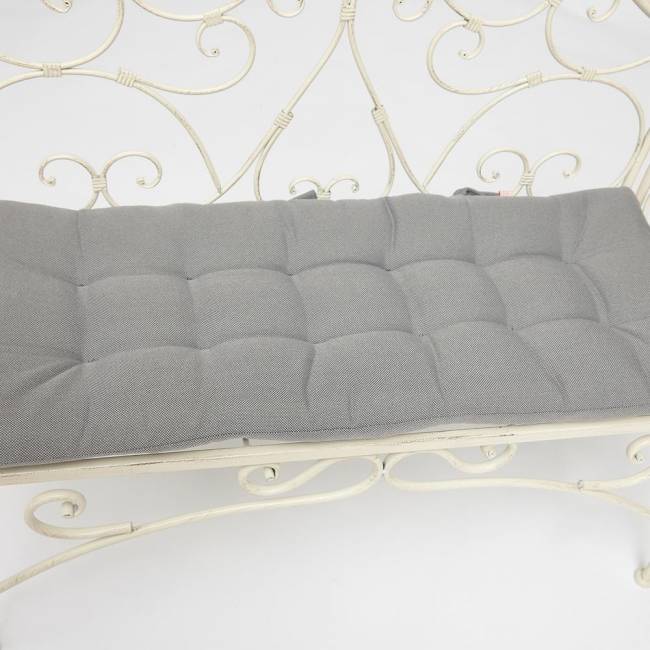 Скамья Secret de Maison BEAUJOLAIS + подушка (mod. PL08-8574) металл, 136х46х96см, белый антик (antique white) белый