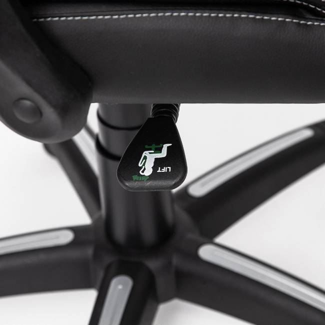 Кресло CAMBRIDGE кож/зам/ткань, черный/черный , 36-6/11