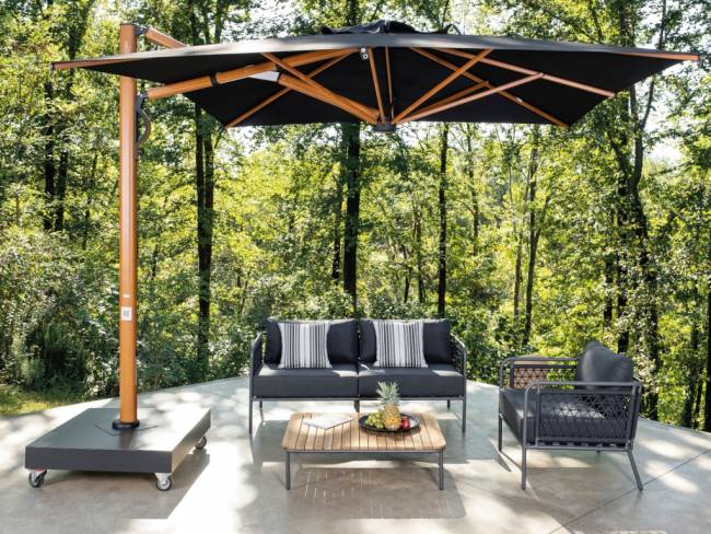 Зонт профессиональный 2.9х2.9 м Astro Timber имитация ироко, черный 2900х2900 мм Зонт профессиональный 2.9х2.9 м Astro Timber имитация ироко, черный 2900х2900 мм