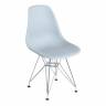 Стул CINDY IRON CHAIR (EAMES) (mod. 002) металл, пластик, 51x46x82,5, серый (Комплект из 4 шт.) серый металл, пластик