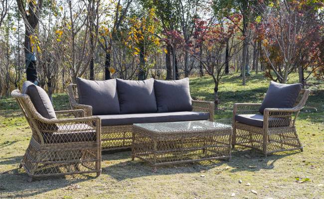 "Гранд Латте" стол журнальный из искусственного ротанга, цвет соломенный "Гранд Латте" стол журнальный из искусственного ротанга, цвет соломенный