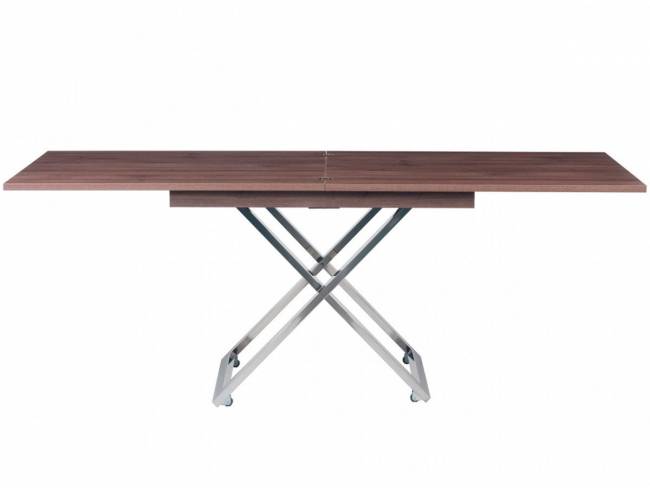 Стол-трансформер Левмар Cross D69/S79 дуб шамони темный/ опоры нерж.ст. Стол-трансформер Левмар Cross D69/S79 дуб шамони темный/ опоры нерж.ст.