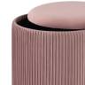 Пуф Шарлотта с ящиком велюр розовый