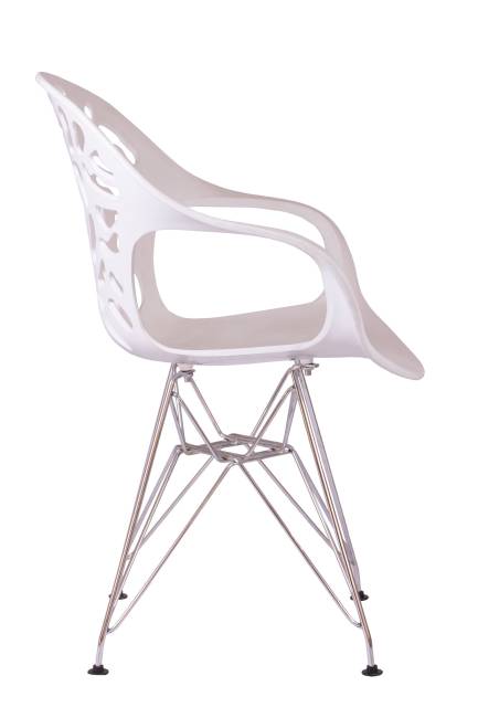 Стул Flor белый, опора металл