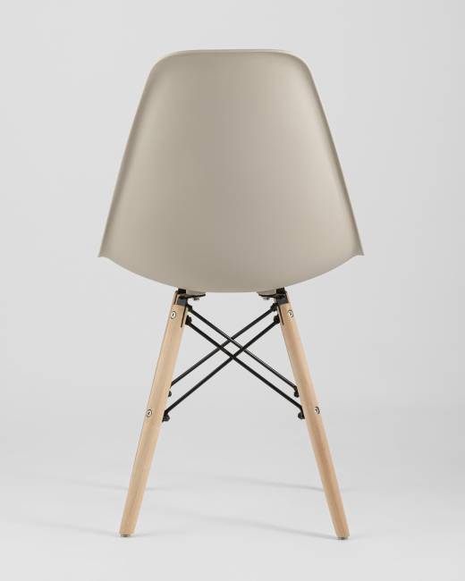 Стул Eames Style DSW бежевый (разборный каркас)