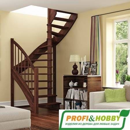 Деревянная лестница К-005м/2