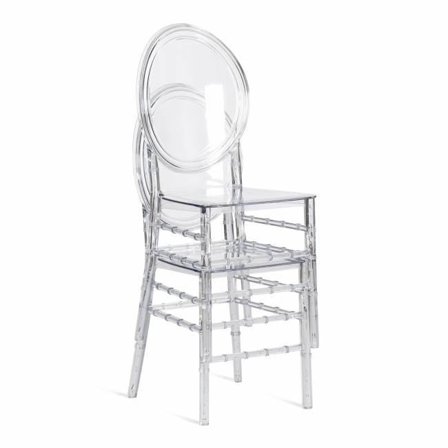 Стул MEDALION (mod. 921) пластик, 39 х 49 х 90,5 см, Transparent (Прозрачный) (Комплект из 2 шт.) прозрачный пластик Стул MEDALION (mod. 921) пластик, 39 х 49 х 90,5 см, Transparent (Прозрачный) (Комплект из 2 шт.) прозрачный пластик