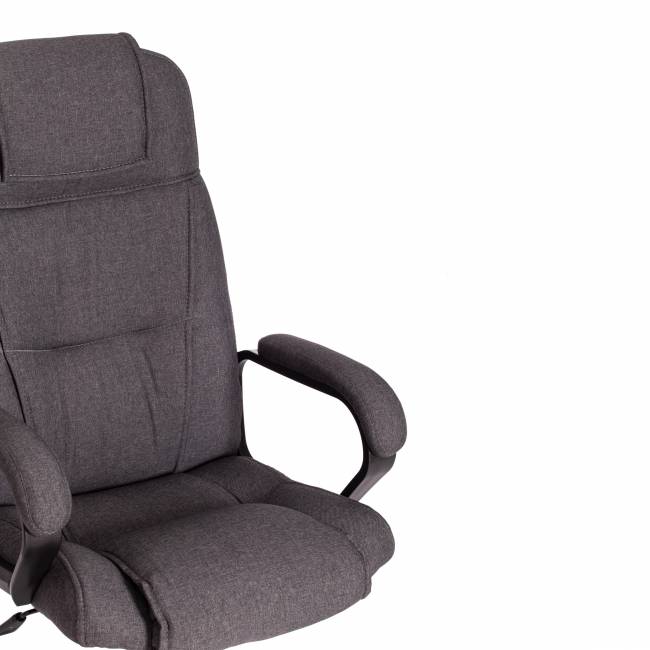 Кресло BERGAMO хром (22) ткань, темно-серый, F68 темно-серый ткань