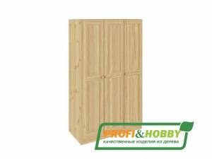 Шкаф трехдверный сосна, бесцветный лак