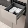 Два пенала Сидней с выдвижными ящиками и тумба для телевизора с двумя полочками цвет антрацит/МДФ веллюто капучино Два пенала Сидней с выдвижными ящиками и тумба для телевизора с двумя полочками цвет антрацит/МДФ веллюто капучино