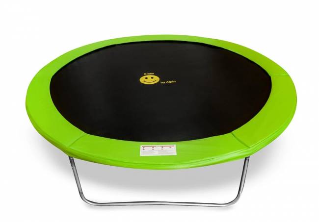 Батут "Smile outside", зеленый 8ft с защитной сеткой и лестницей