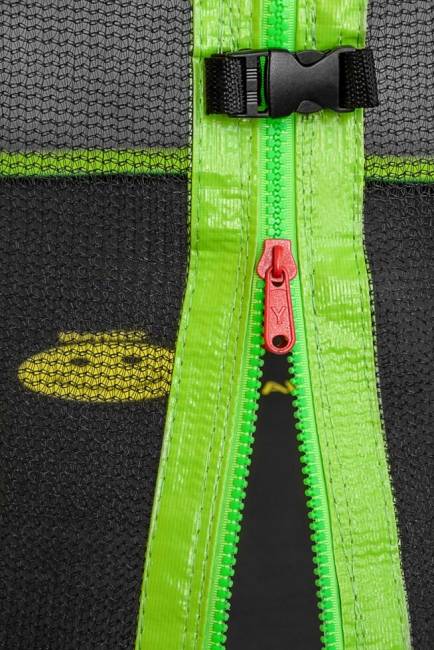 Батут "Smile outside", зеленый 8ft с защитной сеткой и лестницей