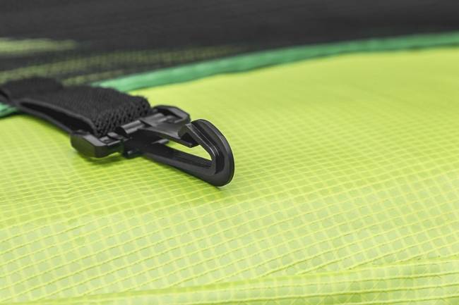 Батут "Smile outside", зеленый 8ft с защитной сеткой и лестницей