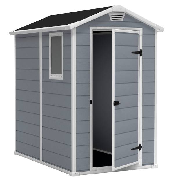 Сарай "Манор 4х6" (размеры 118 x 184 см), серый Сарай "Манор 4х6" (размеры 118 x 184 см), серый