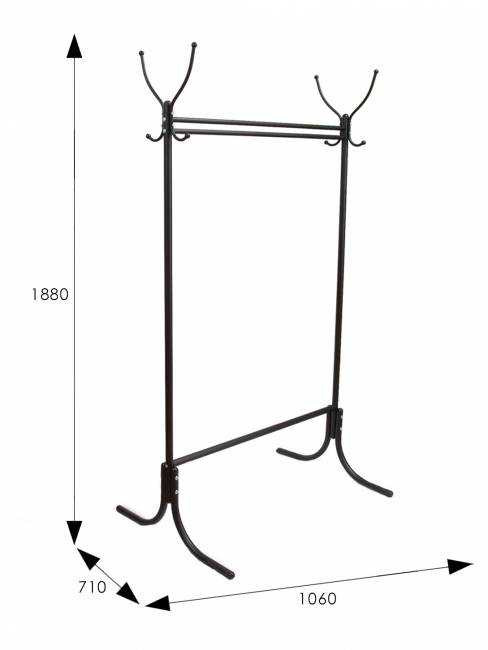 Вешалка напольная М 13 чёрный Вешалка напольная М 13 чёрный