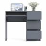 Стол компьютерный три ящика Мори МС-6 правый цвет графит Стол компьютерный три ящика Мори МС-6 правый цвет графит