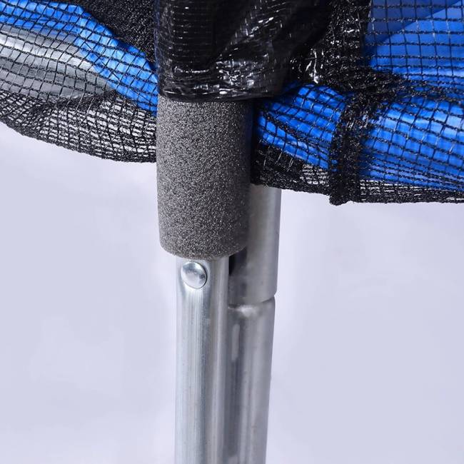 Батут "Atlas Sport", 312 см - 10ft BASIC (3 ноги) с внешней сеткой и лестницей BLUE