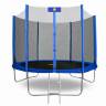 Батут "Smile outside", синий 12ft с защитной сеткой и лестницей
