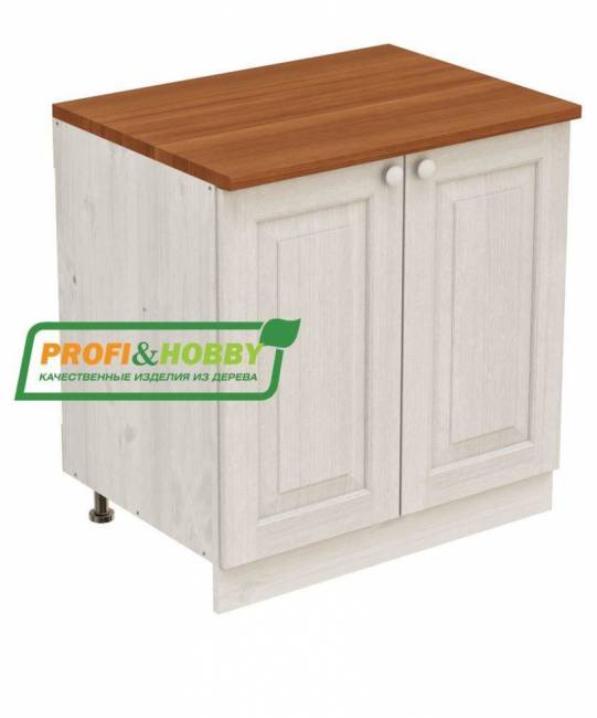 Тумба мойка 800 х 560 х 720 сосна, бесцветный лак