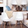 Стул Eames Style DSW белый x4 (разборный каркас)