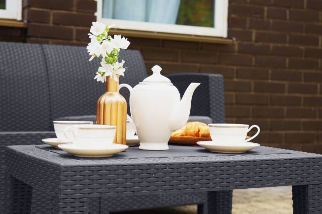 Arizona b:rattan, Диван двухместный, антрацит (2-х местная подушка)