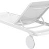 Шезлонг-лежак металлический Casablanca белый 1900х740х310 мм Шезлонг-лежак металлический Casablanca белый 1900х740х310 мм