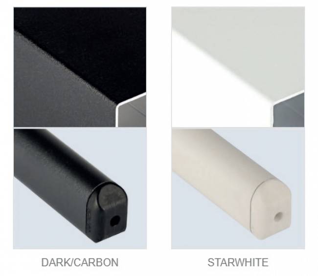 Зонт профессиональный двухкупольный 2.9х6 м Galaxia Dual V Carbon антрацит, серебристо-серый 2900х6000 мм