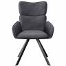 Стул DikLine 501 поворотный SB5 серый, ножки черные