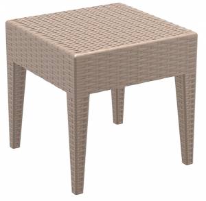 Столик плетеный для шезлонга GT 1009 бежевый 450х450х450 мм