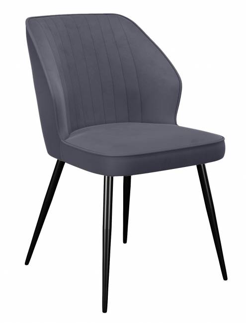 Стул DikLine 222M B28 ANTRACITE, ножки черные Стул DikLine 222M B28 ANTRACITE, ножки черные