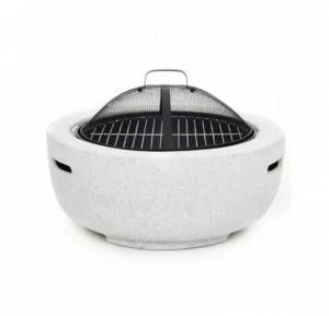 Hugett Fire Pit 1980 Серый камень/Чёрный