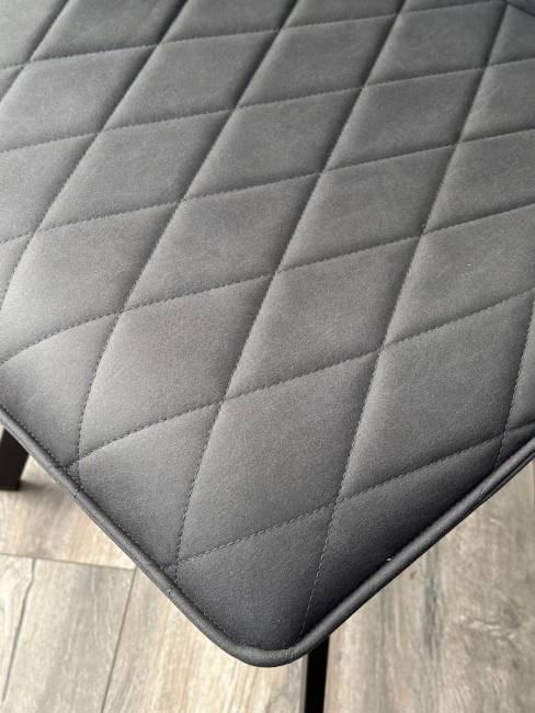 Стул РАФАЭЛЬ, цвет Style-22 Темно-серый, ткань под нубук / черный каркас М-City