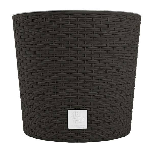 Кашпо для цветов RATO ROUND DRTUS300L-440U венге 2 предмета 15 и 15.3л