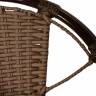 Кресло Bali (Бали) из искусственного ротанга, орех