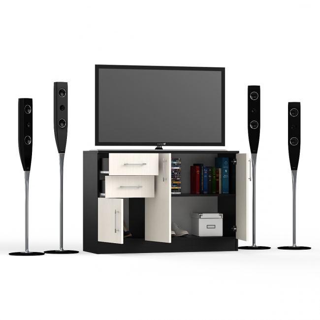 Комод СВК № 3, цвет венге/дуб лоредо Комод СВК № 3, цвет венге/дуб лоредо