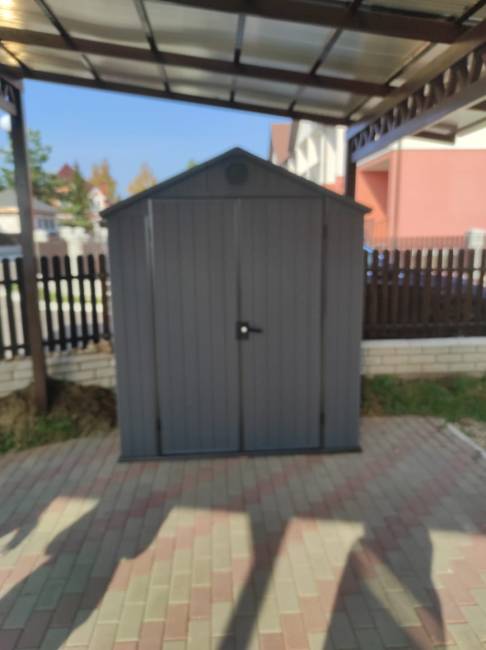 Сарай "Дарвин 6х6" (размеры 183 х 182 см), серый Сарай "Дарвин 6х6" (размеры 183 х 182 см), серый