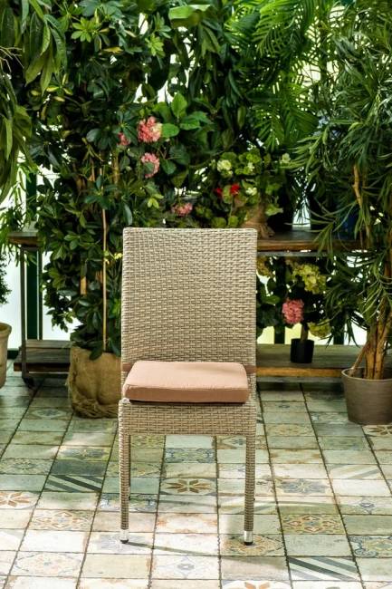 Плетеный стул ROME, банкетный, светло-коричневый