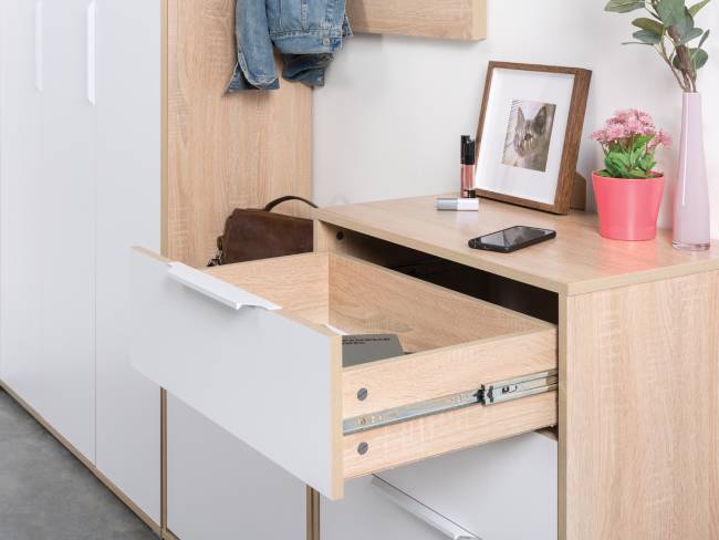 Куба Прихожая № 20 цвет дуб сонома/белый премиум