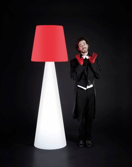 Торшер пластиковый уличный Pivot XL Lighting OUT белый Ø700х2100 мм