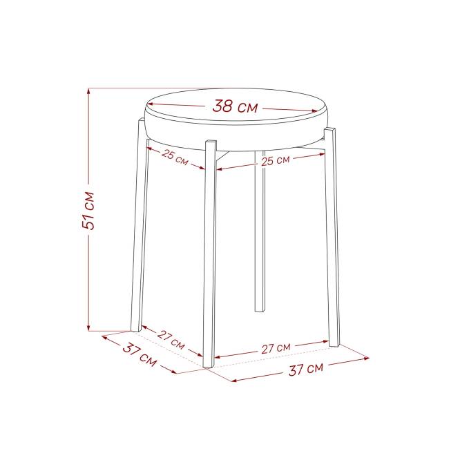 Табурет Leset Авис профиль Ultra Chocolate Белый