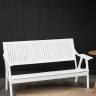 Диван-скамья Массив решетка, каркас снег
