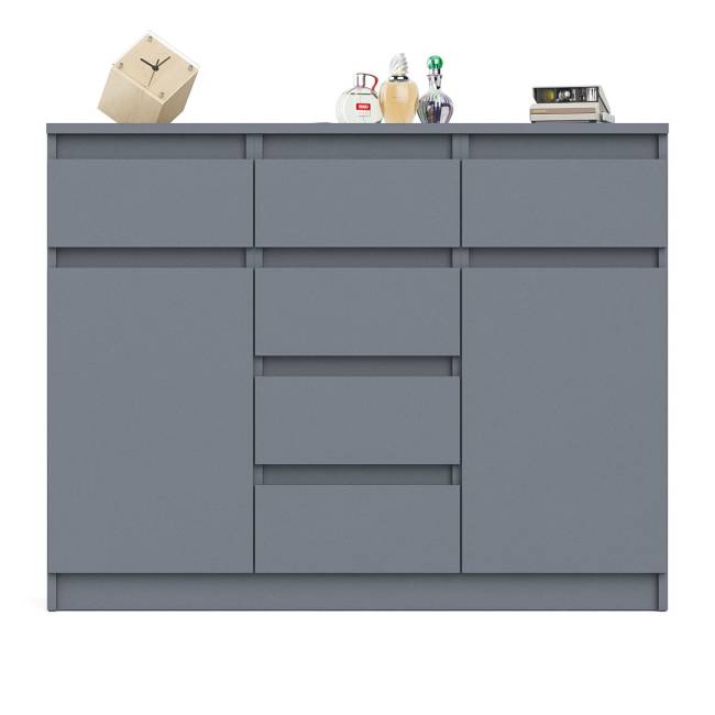 Комод с ящиками и дверками Мори МК1200.4 цвет графит Комод с ящиками и дверками Мори МК1200.4 цвет графит